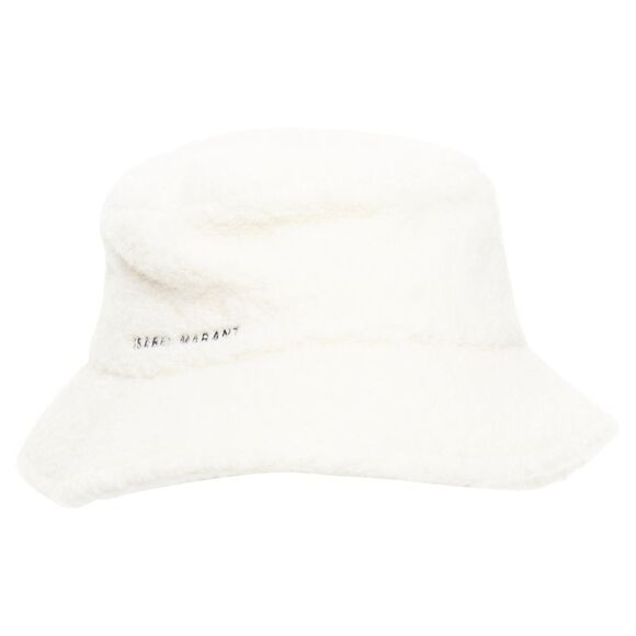 Isabel Marant Denji alpaca virgin wool blend teddy logo bucket hat - Picture 1 of 6